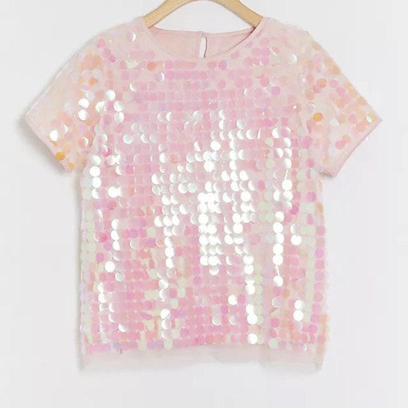 Anthropologie Tops - Pink Sequined Top. Plus 3 X NWT